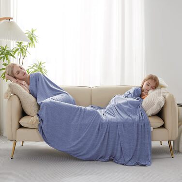 Охолоджуюча ковдра Marchpower з Arc-Chill 3.0 (150x200 см, блакитна) - літня двостороння ковдра для дому, дитяча, для дивана та подорожей