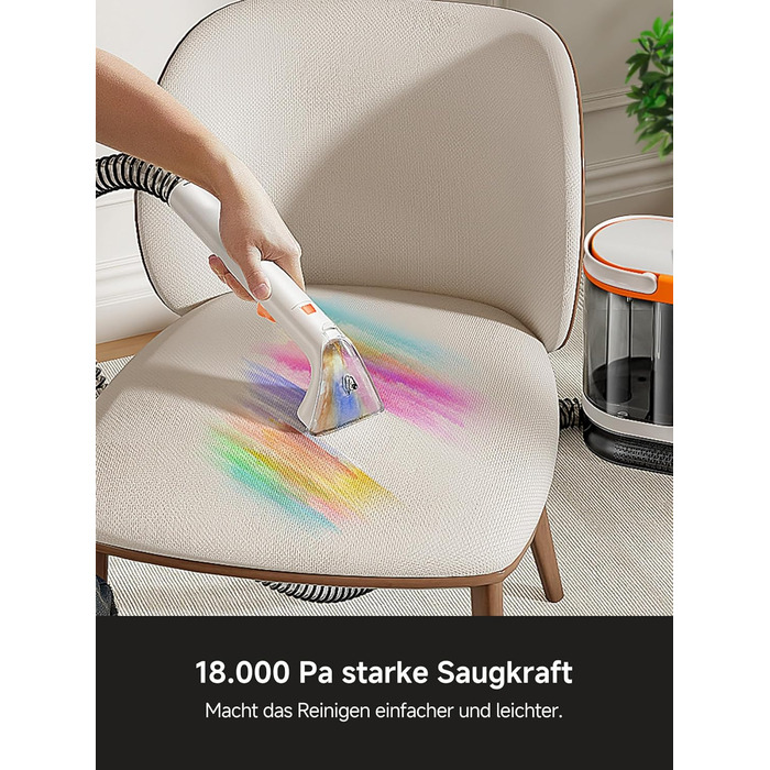 Uwant B300 Pro: Професійний очищувач меблів та килимів, 18000 Па, для диванів, килимів та матраців