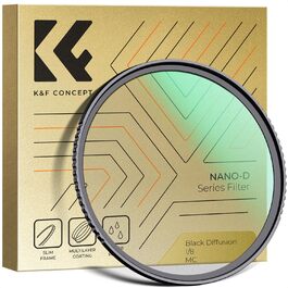 Фільтр K&F Concept Black Mist 1/8 55mm для відео та портретної фотографії (Nano-Dazzle)
