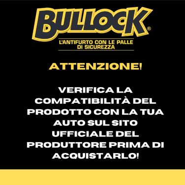 Замок протиугінний Bullock Excellence для автоматичної коробки передач, жовтий