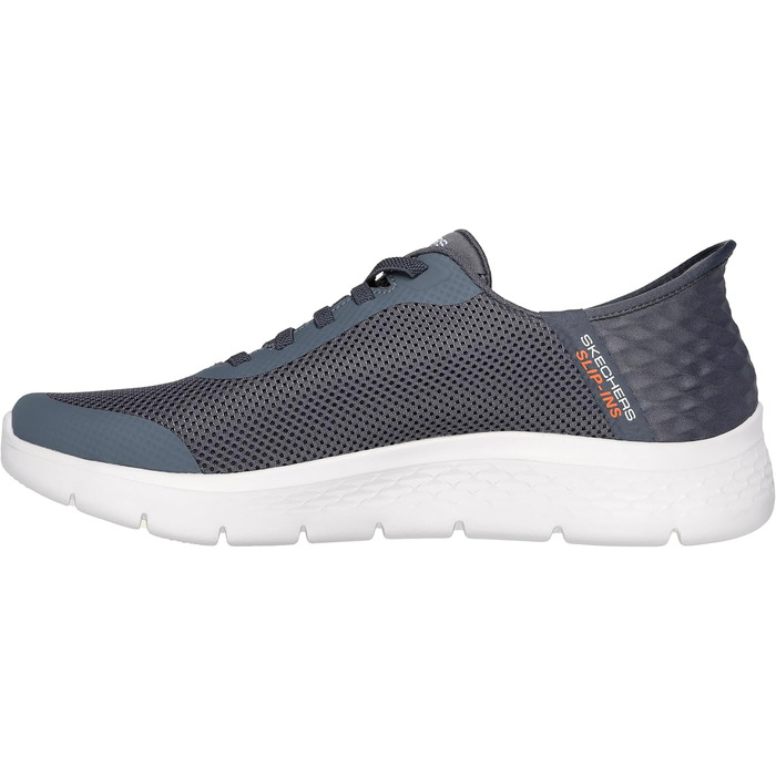 Чоловічі кросівки Skechers Go Walk Flex Hands Up: зручні та легкі сірі кросівки, 43 EU, текстиль, синтетика