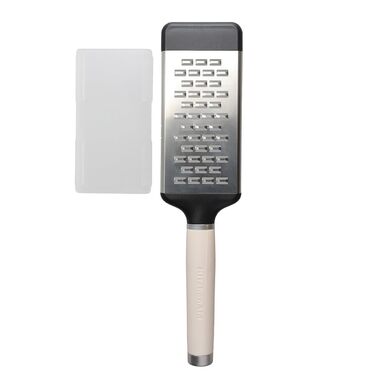 Терка двостороння KitchenAid Almond Creme, нержавіюча сталь, середня ячінка – для сиру, овочів, горіхів