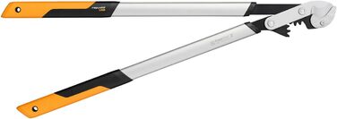 Секатор Fiskars PowerGearX LX99-L для сухої та твердої деревини, 80 см, антипригарне покриття, загартована сталь, чорний/помаранчевий