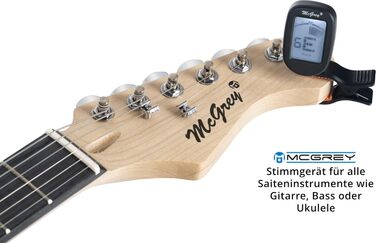 McGrey Rockit ST Комплект електрогітари (8-елементний стартовий набір: гітара, підсилювач, запасні струни, гітарний чохол, тюнер, медіатори, ремінь та гітарний кабель) (Fiesta Red)