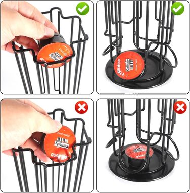 Тримач для капсул кави SYSYLY, сумісний з Tchibo Cafissimo/K Fee/ALDI Expressi, чорний