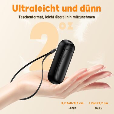 Електричні грілки для рук 2 шт. 7000mAh з 3 рівнями нагріву, портативні, магнітні, чорні - ідеальний зимовий подарунок для жінок та чоловіків