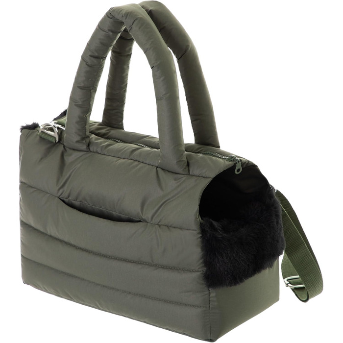 Транспортна сумка для собак та котів (M) - 40 x 20 x 30 см, оливковий колір