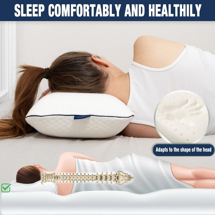 Alkamto Unisex Memory Foam Travel Pillow