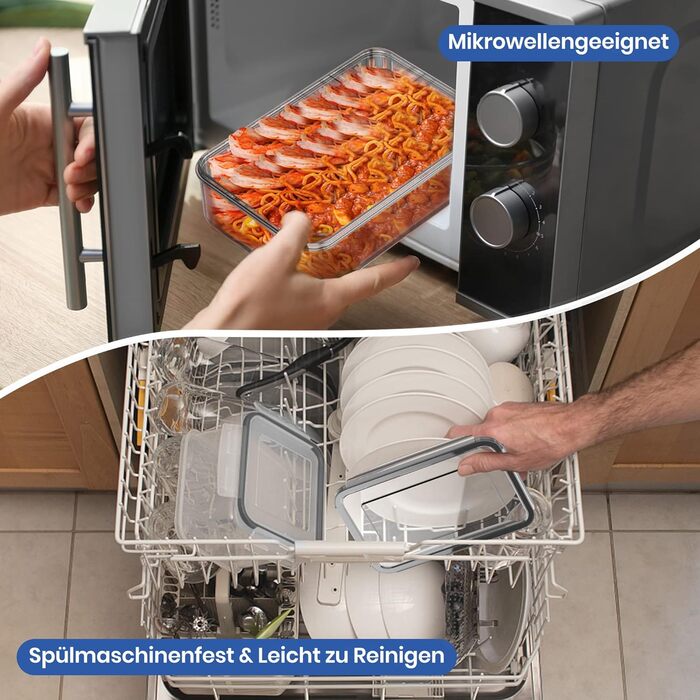 Набір контейнерів для зберігання їжі 12 шт. з кришкою, BPA-Free, для кухні, холодильника, Meal Prep