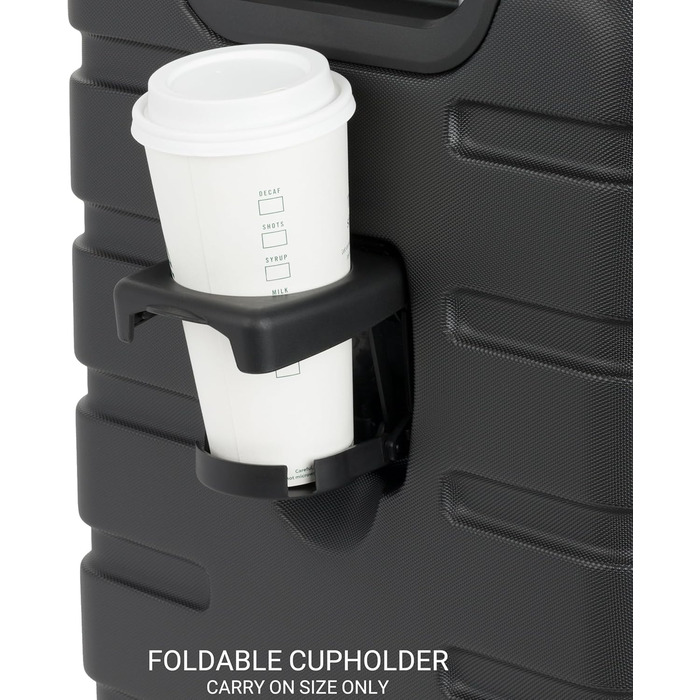 Чемодан SwissGear 7366 з жорстким корпусом та розширюваною конструкцією, з колесами (2 шт., 19/27 дюймів, чорний)