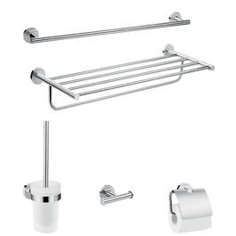 Тримач для туалетного паперу Hansgrohe Logis Universal, настінний, приховане кріплення, хром, 41726000