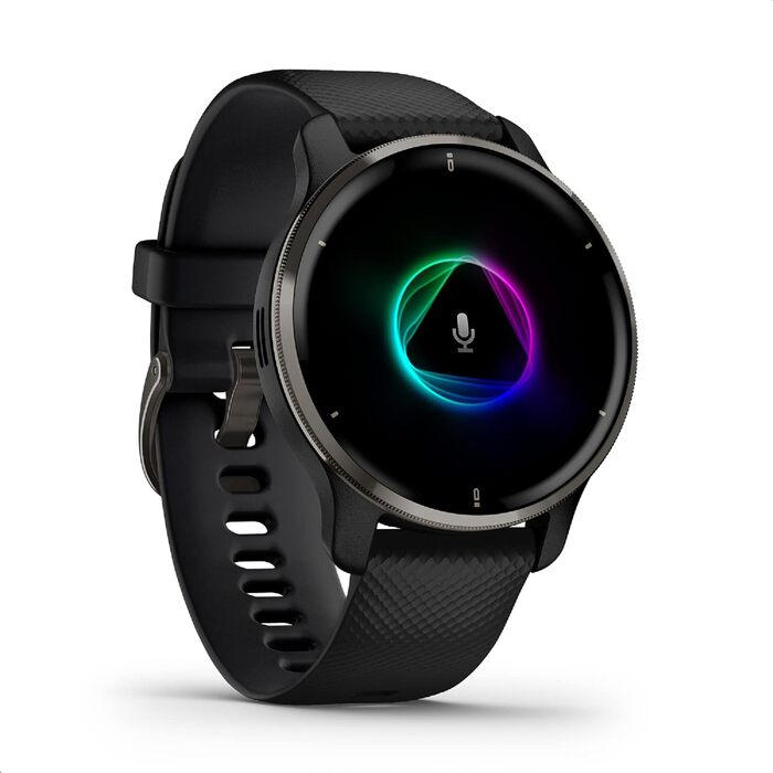 Розумний годинник Garmin Venu 2 Plus – GPS, Bluetooth, голосовий помічник, AMOLED дисплей, Garmin Music, Garmin Pay (відновлений)
