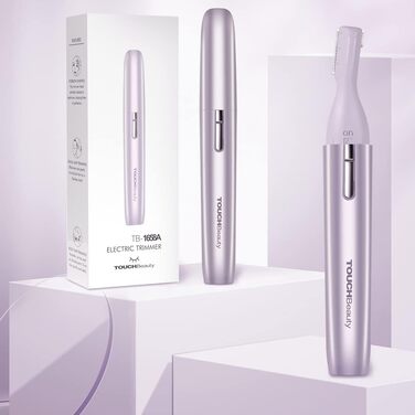 TOUCHBeauty AG-1658W: Професійний триммер для тіла та обличчя (білий/фіолетовий)