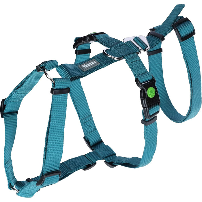 Нашийник-захист для собак Kerbl Pet Panikgeschirr, 38-52 см, 20 мм, для тривожних собак, регульований, Petrol