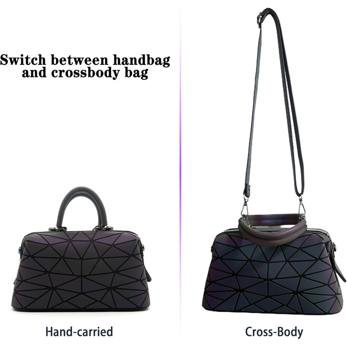 Геометричний гаманець жіночий світловідбиваючий, сумка через плече голографічна Geometrisches Portemonnaie (Cb-05)