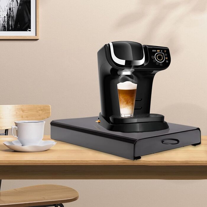 Організатор для капсул Tassimo (64 шт.) 2-в-1: тримач та підставка для машини, з вигнутим ручним заходом