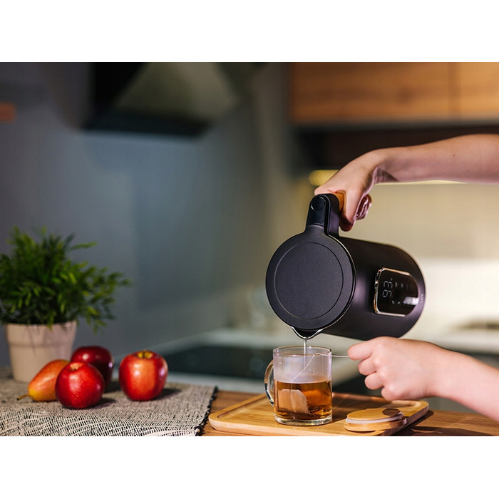 Електричний чайник Lafe KettleX Pro, 2200 Вт, 1,7 л, чорний