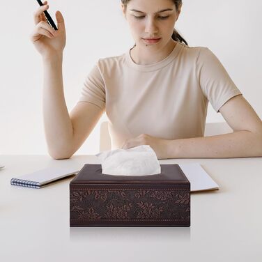 Скляна коробка для серветок прямокутної форми, вінтажний стиль, для ванної, авто, офісу