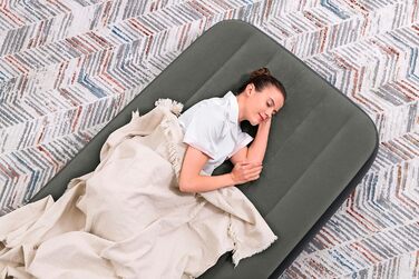 Надувний матрац Bestway Tritech Twin Grau 188x99x25 см - двоспальний, сірий