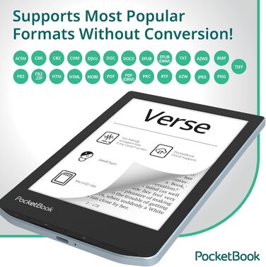 PocketBook Verse - електронна книга, колір блакитний
