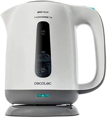 Електричний чайник Cecotec ThermoSense 170, 1.7 л, BPA-free, знімний фільтр від накипу та подвійним захистом