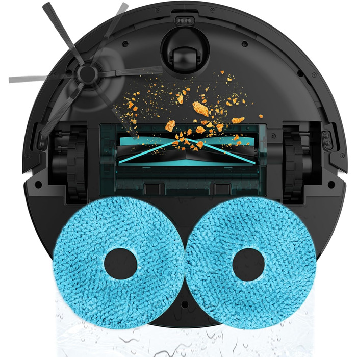 Робот-пилосос та робот-мийник Cecotec Conga X50 X-Treme з автопорожненням та керуванням через додаток. Лазерна навігація, інтелектуальне картографування, 15000Pa, 240хв автономії, знімне моп, база з 3 резервуарами