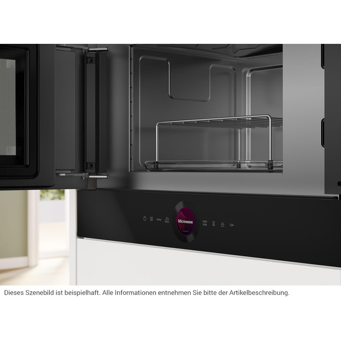 Вбудована мікрохвильова піч Bosch Serie 8 з грилем, 800 Вт, 38x50 см, LED-Touchdisplay, лівий відкривання дверцят