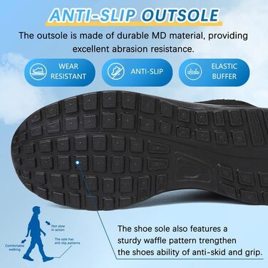 Жіночі кросівки для бігу та фітнесу: зручні та легкі, з повітряною подушкою, чорного кольору (39 EU)