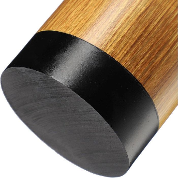 Набір для ванної кімнати KADAX: мильниця та стакан для зубної пасти з імітацією дерева (чорний)