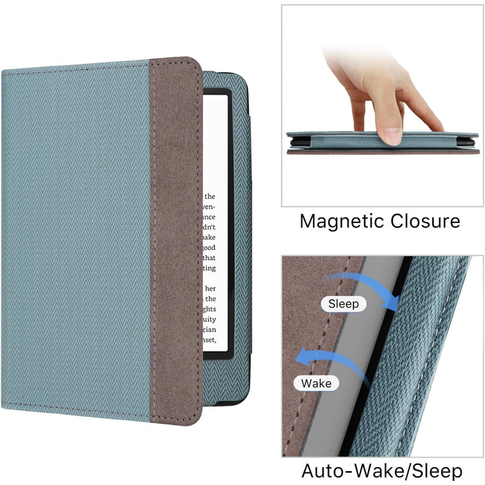 Чохол для Kindle 11 (2024/2022) WALNEW: Kickstand, авто-сон/пробудження, синій