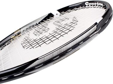 Black+Black Adult Tennis Racket Set - 2 Rackets, 3 Balls, 2 Grips, Vibration Dampeners