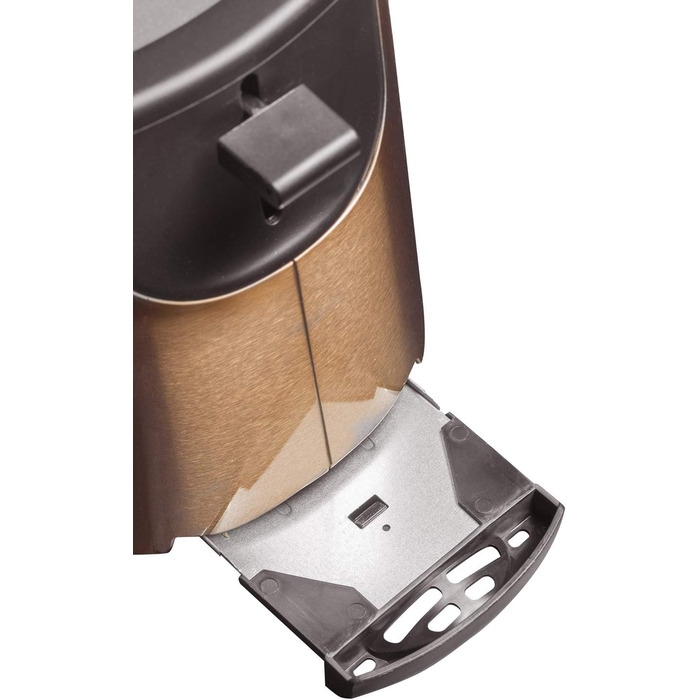 Тостер Bestron Satin Collection з 2 відсіками, 7 рівнів підсмажування, піддон для крихт та насадка для тостів, 1000 Вт, колір: мідний