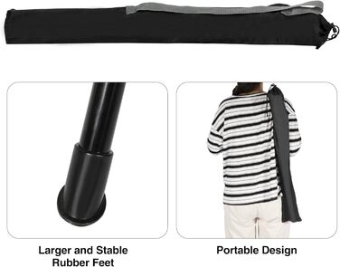 REDCAMP 2 шт. складані туристичні стільці-штатив, 56 см, чорний та сірий