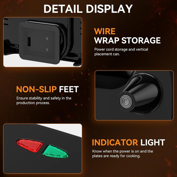 Вафельниця Snailar: компактна та стильна бельгійська модель 750W з антипригарним покриттям для хрустких вафель (плоскі пластини)