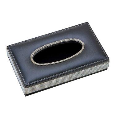 Скріпка для авто з кристалами та діамантами, чорна - аксесуар для салону