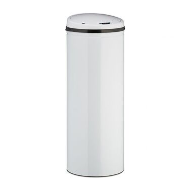 Relaxdays Sensor Trash Can 50l white