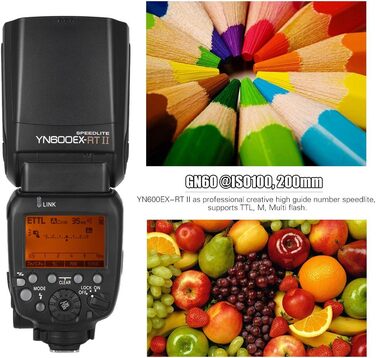 Спалах YONGNUO YN600EX-RT II: професійний TTL Master для Canon з бездротовим зв'язком 2.4G та HSS 1/8000s