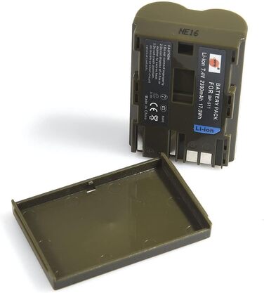Запасна батарея DSTE 2X BP-511 + подвійне USB-зарядне пристрій з LCD-дисплеєм для Canon EOS (10D, 20Da, 300D, 30D, 40D, 50D, D30, D60, DM-MV100Xi, DM-MV430, DM-MV450, DM-MVX1i)