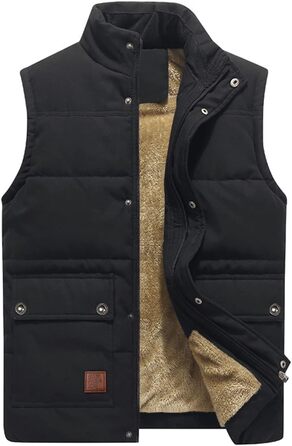 Чоловіча термо-кофта KEFITEVD для полювання та роботи, чорна, без рукавів