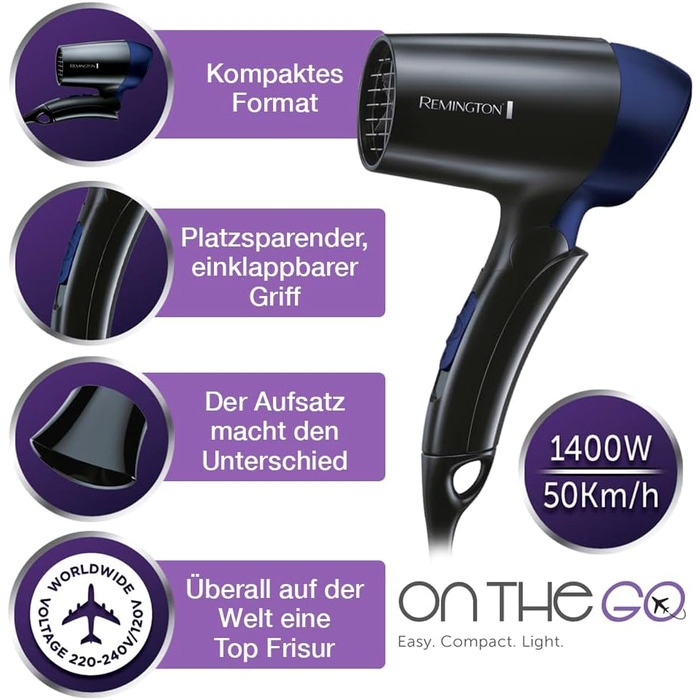 Випрямляч для волосся Remington On The Go S2880 - компактний випрямляч для подорожей, 15 см, керамічне покриття, 200°C, 1 шт.