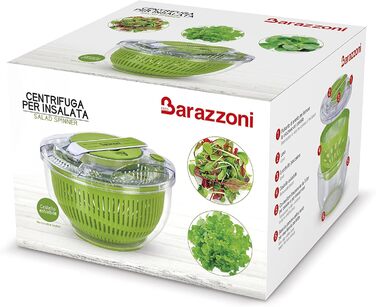 Сушарка для салату Barazzoni Spa Medio, зелена, пластикова