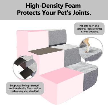 Сходинка для собак та котів Galatée: зручна та безпечна драбинка для дому (4 сходинки)