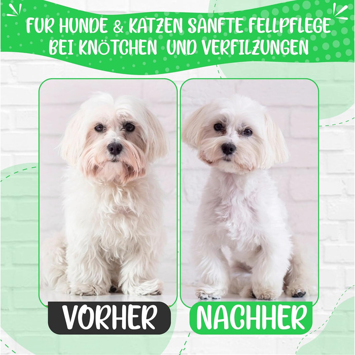 Гребінець для вичісування шерсті TESTURTEIL - для собак та котів середньої та довгої шерсті. Підходить для малих та великих тварин. Легке очищення + E-Book (подвійний гребінець)