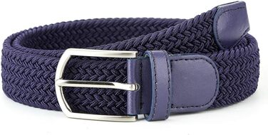 Плетений пояс з еластичного полотна для чоловіків, жінок та юніорів, багатокольоровий, блакитний, 70/75 см, розмір S