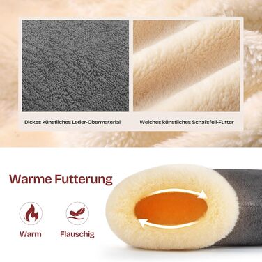 Тапочки жіночі EverFoams зимові антиковзаючі теплі з плюшу та меморі-піною (38/39 EU, темно-сірий)