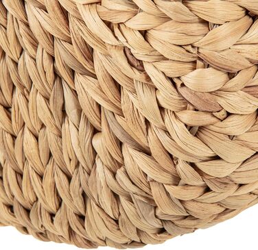 SIDCO Shopping Bag Shopper Basket Water Hyacinth Shopping Basket Straw Bag Natural