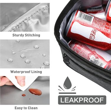 Ланчбокс Kato Tirrinia з ізоляцією для чоловіків, 10.5L: термосумка, сумка для пікніка, для роботи, фітнесу, школи