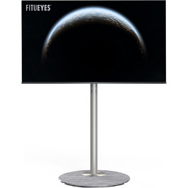 Підставка для телевізора FITUEYES - регульована висота, поворотна, VESA 400x400, срібна