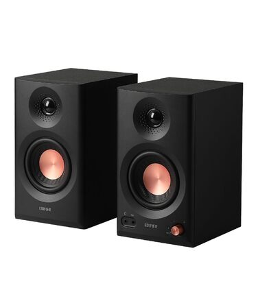 Edifier MR3 - Компактні Студійні Акустичні Системи 2.0, Hi-Res Audio, Bluetooth 5.4, RCA, AUX, Мобільний Додаток, 2 x 18 Вт (Чорний)