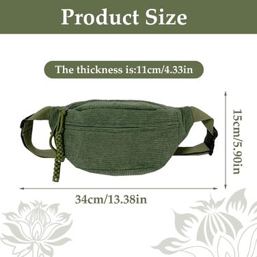 Чоловіча/Жіноча поясна сумка Cordura, унісекс, зелена, з регульованим ремінцем